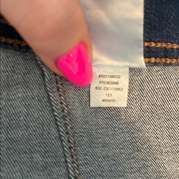 Chico’s Jeans Pull-On Wide Leg Cropped Denim Faux Button Fly Chicos 3P Petite XL - Picture 11 of 11